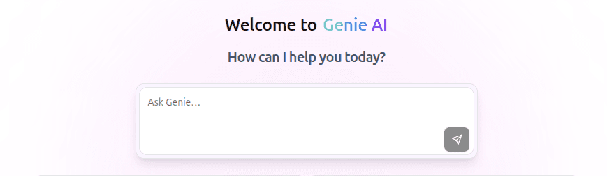 Welcome to Genie AI